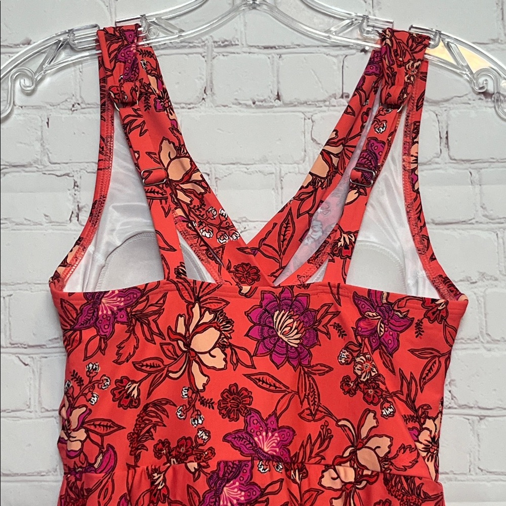 Lands' End Floral Print Swim Dress - Picture 6 of 14